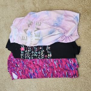 Girls set of 3 athletic shirts